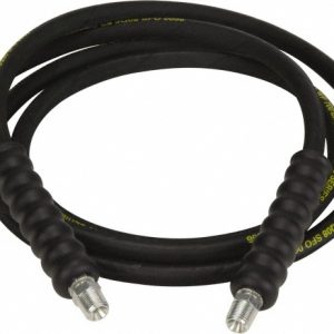 ENERPAC Hydraulic Pump Hose: 1/4" ID, 10' OAL, Rubber, 10,000 Max psi H9210