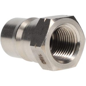PARKER Hydraulic Hose Female Pipe Rigid Nipple Fitting: Hose Size 1/2", 1/2" Thread, 1,500 psi SH4-63