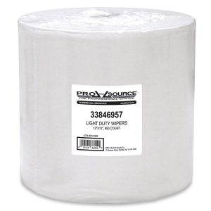 PRO-SOURCE Light Duty Wipers: Roll, Dry, White, 950 Ct 86896