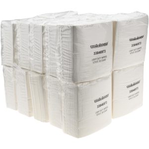 PRO-SOURCE Light Duty Wipers: Folded, Dry, White, 20 pack 86003