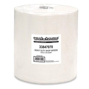 PRO-SOURCE Heavy Duty Shop Wipers: Roll, Dry, White, 475 Ct 91140