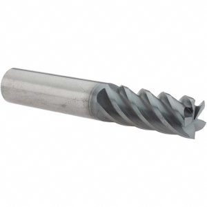 SUPERMILL Square End Mill: 1/2'' Dia, 1-1/4'' LOC, 1/2'' Shank Dia, 3'' OAL, 5 Flutes, Solid Carbide 5251936