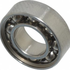 VALUE COLLECTION Miniature Ball Bearing: 0.1875" Bore Dia, 0.375" OD, 0.125" OAW SR166