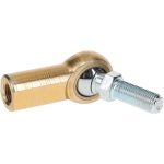 F - K BEARINGS, INC. Ball Joint Linkage Spherical Rod End: 3/8-24" Shank Thread, 3/8" Rod ID, 1" Rod OD, 0.687" Shank Dia, 0.812" Shank Length, 3,950 lb Static Load Capacity F6SBY