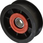 FENNER DRIVES 1/2 Inside x 3-1/2" Outside Diam, 1" Wide Pulley Slot, Glass Reinforced Nylon Idler Pulley FA3502RB0002
