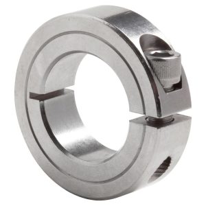 CLIMAX METAL PRODUCTS Shaft Collar: Clamp, 0.313" Bore Dia, 11/16" OD, Stainless Steel 1C-031-S