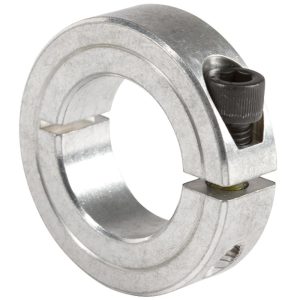 CLIMAX METAL PRODUCTS Shaft Collar: Clamp, 0.75" Bore Dia, 1-1/2" OD, Aluminum 1C-075-A