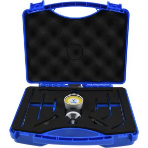 FOWLER Test Indicator Kit: 7 Pc, 0.2500" Max, 1.6000" Dial Dia, 0-5-0, 0.0002" Accuracy 52-710-025-0