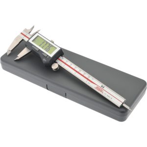 SPI Electronic Caliper: 150.00 mm, 6", 0.0100 mm, 0.0005" Resolution, +/-0.02 mm, +/-0.0010" Accuracy, Data Output, Stainless Steel 11-544-4
