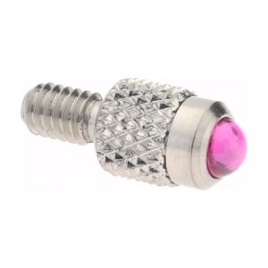SPI Drop Indicator Cupped Ball Contact Points: #4-48 Thread, 0.2800" Point Length, Ruby 20-343-0