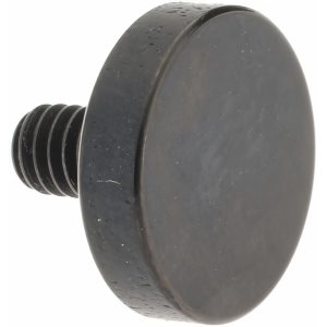 SPI Drop Indicator Flat Button Contact Points: #4-48 Thread, 0.0940" Point Length, Black Oxide Steel 21-254-8