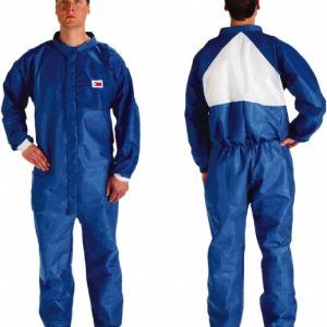 3M Disposable Coveralls: Size Large, Polypropylene, Zipper Closure 7000089024