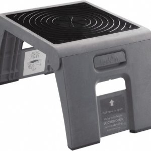 CRAMER Folding Step Stool: 11" OAH, Plastic 50051PK-82