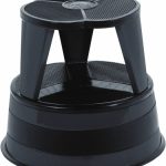 CRAMER Step Stand Stool: 16" OAW, Steel, Black 1001-92