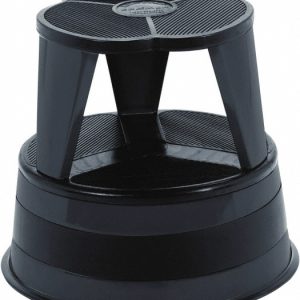 CRAMER Step Stand Stool: 16" OAW, Steel, Black 1001-92