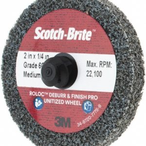 3M Deburring Wheel: 2" Dia, 1/4" Face Width, Density 6, Precision Shaped Ceramic 7100081367