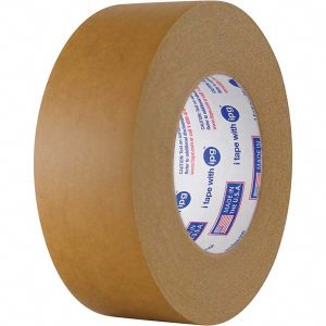 INTERTAPE Packing Tape: 54.8' Long, Brown, Natural Synthetic Rubber Adhesive 71676