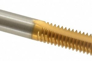 CLEVELAND Spiral Point Tap: 5/16-18, UNC, 2 Flutes, Plug, 3B, High Speed Steel, TiCN Finish C55320