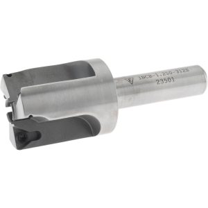 EVEREDE TOOL 1-1/4" Diam, 1/2" Shank Diam, 3 Insert Indexable Counterbore 01239