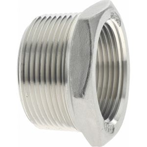 VALUE COLLECTION Pipe Bushing: 1-1/2 x 1-1/4" Fitting, 304 Stainless Steel 4HB11/2*11/4