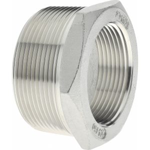 VALUE COLLECTION Pipe Bushing: 2 x 1-1/2" Fitting, 304 Stainless Steel 4HB2*11/2
