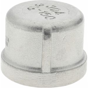 VALUE COLLECTION Pipe End Cap: 3/4" Fitting, 304 Stainless Steel 4CB3/4