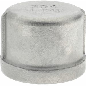 VALUE COLLECTION Pipe End Cap: 1" Fitting, 304 Stainless Steel 4CB1