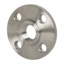 MERIT BRASS 1" Pipe, 4-1/4" OD, Stainless Steel, Threaded Pipe Flange A635-16