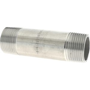 MERIT BRASS Stainless Steel Pipe Nipple: 1" Pipe, Grade 304 & 304L 4016-400