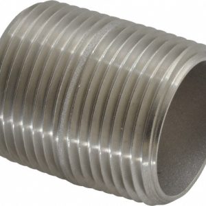 MERIT BRASS Stainless Steel Pipe Nipple: 1" Pipe, Grade 316 & 316L 6016-001