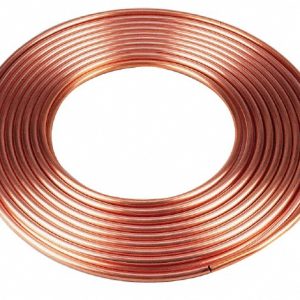 MUELLER INDUSTRIES 100' Long, 3/8" OD x 1/4" ID, Copper Seamless Tube LS02100