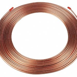 MUELLER INDUSTRIES 50' Long, 5/8" OD x 0.555" ID, Copper Seamless Tube D 10050P