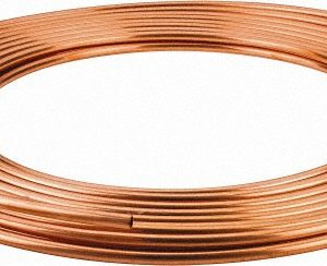 MUELLER INDUSTRIES 50' Long, 1/4" OD, Copper Seamless Tube D 04050P