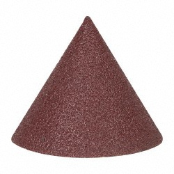 SUPERIOR ABRASIVES 1-1/2" Diam 80 Grit 60&deg; Included Angle Cone Center Lap A016648