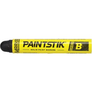 MARKAL Solid Paint Marker: Black, Oil Base, Round Tip 80223