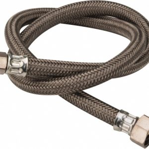 BRASS CRAFT 3/8" Compression Inlet, 1/2" FIP Outlet, Brass Flexible Connector B1-36A F