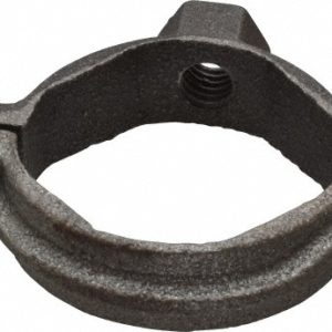 ANVIL Extension Split Pipe Clamp: 1-1/4" Pipe, Malleable Iron, Blue & Silver 0560018848