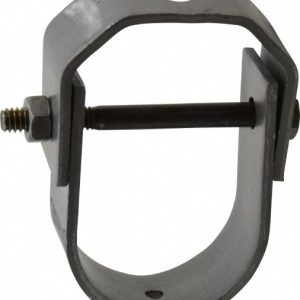 ANVIL Adjustable Clevis Hanger: 1-1/4" Pipe, 3/8" Rod, Carbon Steel, Black Finish 0500173042