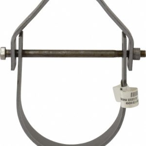 ANVIL Adjustable Clevis Hanger: 4" Pipe, 5/8" Rod, Carbon Steel, Black Finish 0500173109
