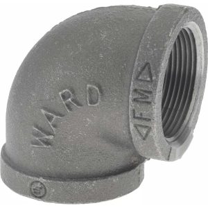 ANVIL Black 90 deg Elbow: 1-1/2", Threaded 0310001607