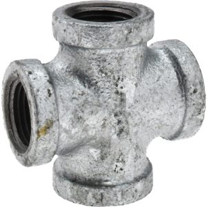 VALUE COLLECTION Malleable Iron Pipe Cross: 1/2" Fitting G180 15