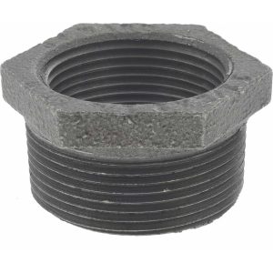 VALUE COLLECTION Size 1-1/2 x 1-1/4", Class 150, Malleable Iron Black Pipe Hex Bushing MDB241 40X32