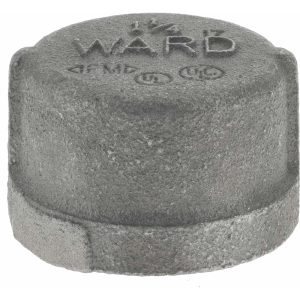 VALUE COLLECTION Black End Cap: 1-1/4", Threaded B300 32