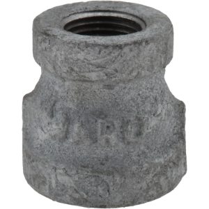 VALUE COLLECTION Malleable Iron Pipe Reducing Coupling: 1/2 x 3/8" Fitting G240 15X10