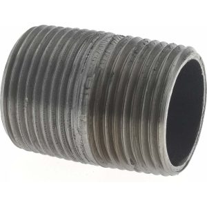 VALUE COLLECTION Black Pipe Nipple: 3/4" Dia x 1-3/8" Long, Schedule 40 NB05001