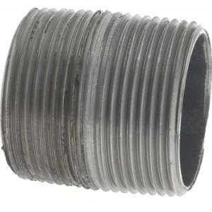 VALUE COLLECTION Black Pipe Nipple: 1-1/4" Dia x 1-5/8" Long, Schedule 40 NB07001