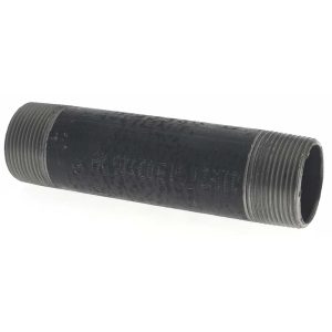 VALUE COLLECTION Black Pipe Nipple: 1-1/4" Dia x 6" Long, Schedule 40 NB07060
