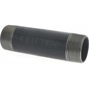 VALUE COLLECTION Black Pipe Nipple: 1-1/2" Dia x 6" Long, Schedule 40 NB08060