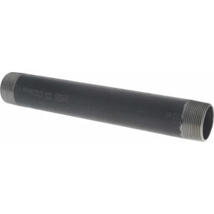 VALUE COLLECTION Black Pipe Nipple: 1-1/2" Dia x 12" Long, Schedule 40 NB08120
