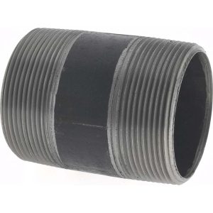 VALUE COLLECTION Black Pipe Nipple: 2" Dia x 3" Long, Schedule 40 NB09030